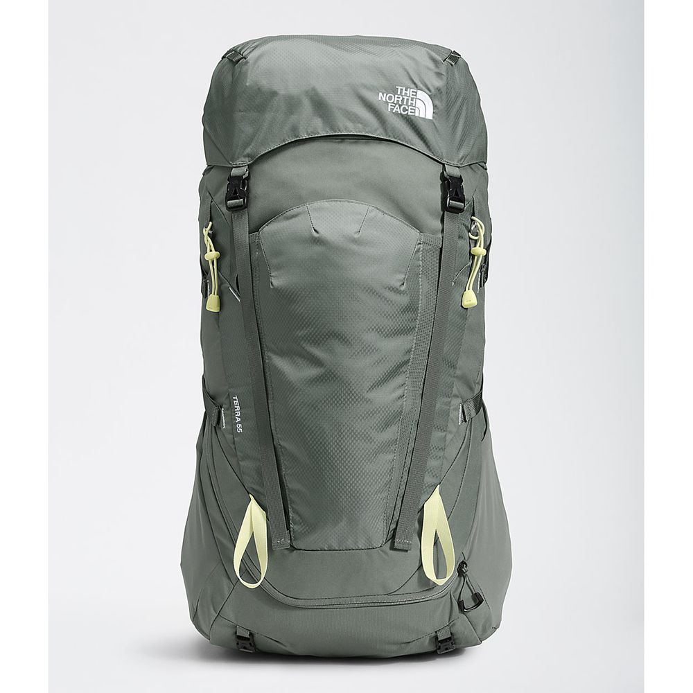 The North Face Backpacks Womens Australia - The North Face Terra 55 Green / Yellow (FNO-791342)